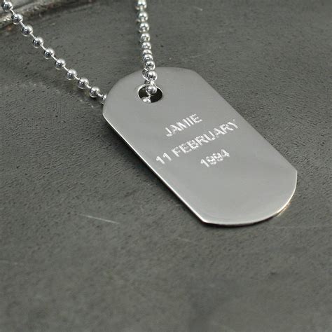 silber dog tag